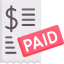 Paid statement icon