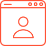 Orange online web portal icon